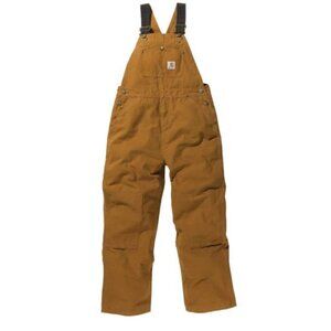 Carhartt - Washed Duck Bib Overalls CM8601 | Boys Size 12 | Brown